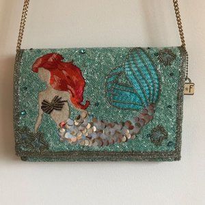 Mary Frances Ariel (The Little Mermaid) Beaded Crossbody Clutch